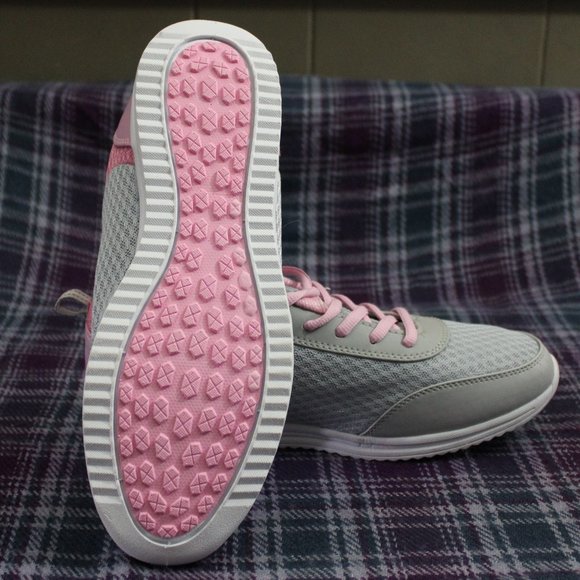 Fahin Fashion Pink and Gray Lightweight Sneakers Women's Size 7.5 - Picture 3 of 6